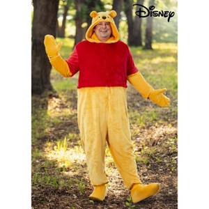 HalloweenCostumes.com 4X  Men  Plus Size Deluxe Disney Winnie the Pooh Costume for Adults, Red/Orange - 1 of 4
