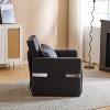 NicBex 3-in-1 Convertible Chair/Floor Bed - Sofa to Sleeper with Charging Tray Table, Fabric Upholstery - 4 of 4