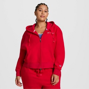 Champion Women's Cropped Fleece Zip-Up Sweatshirt - 1 of 4