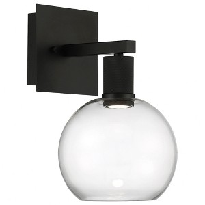 Access Lighting Port Nine 1 - Light Wall Light in  Matte Black - 1 of 4