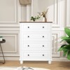 Hrinhom 4-Drawer Tall Dresser,29.1"W Vintage Wood Chest With Storage for Bedroom, Hallway & Closet - 3 of 4