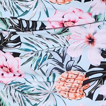 light green print