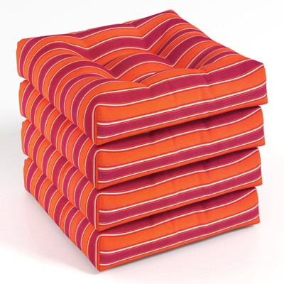 Tangkula Set of 4 21" x 21" Chair Seat Cushion Pads Patio