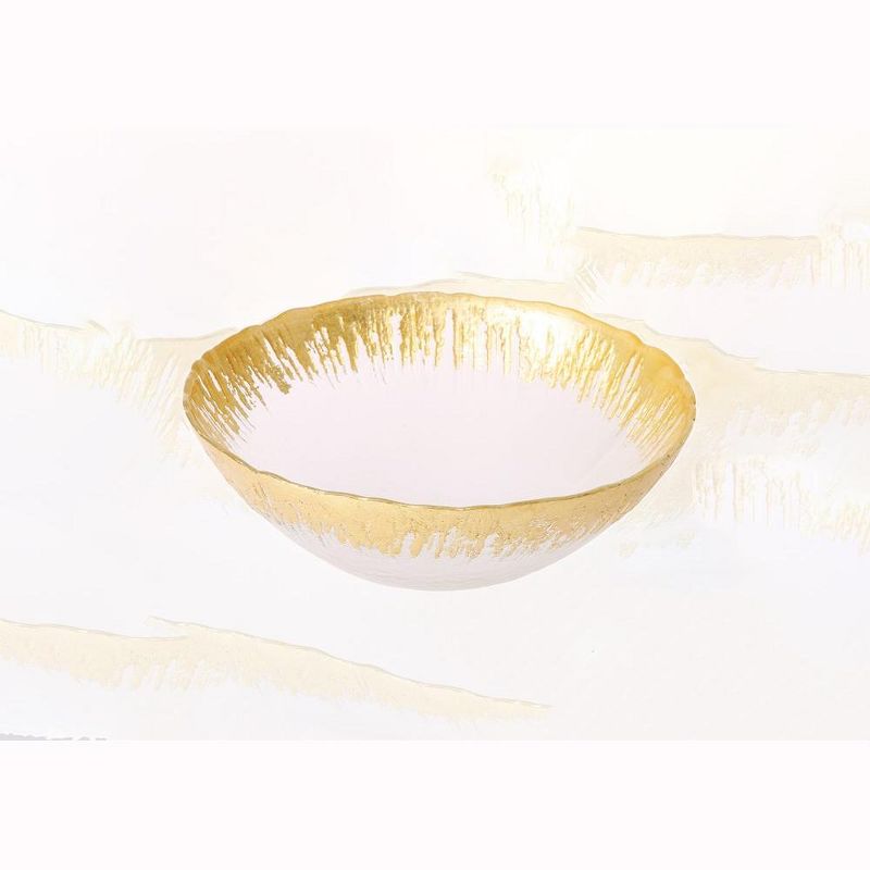 Classic Touch Individual Bowl with Flashy Gold Design, 2 of 4