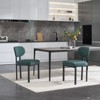 NicBex  Set of 2 Mid-Century Modern Dining Chairs with Ergonomic Design,Upholstered Dinner Chairs with Metal Legs for Kitchen,Living Room - 2 of 4