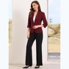 Allegra K Women 3/4 Sleeve Shawl Lapel Pocket Single Button Office Work Blazer - 4 of 4