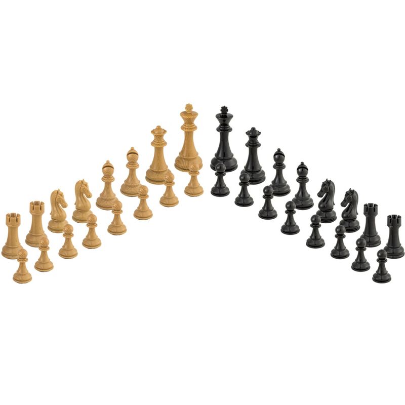 Bobby Fischer Faux Wood Chess Pieces, 4.25 in. king, 4 of 7