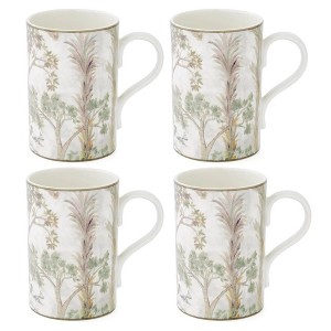 Spode Kit Kemp Tall Trees Mugs, Set of 4, 12 fl. oz. Porcelain Cups with Artistic Tree & Chalky Shades, Nature-Inspired Drinkware for Everyday Dining - 1 of 4