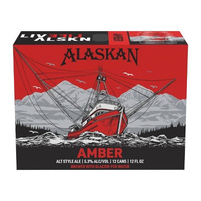 Alaskan Amber Alt Style Ale Beer - 12pk/12 fl oz Cans