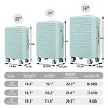 3 Piece Set Of Luggage,ABS Spinner Wheel Luggage With TSA Combination Lock,20/24/28 Inch Luggage Set,Suitcases Set-Cuddlewood - 4 of 4