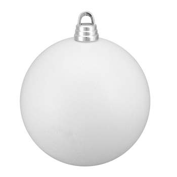 Northlight 12" Shatterproof Matte Christmas Ball Ornament - White
