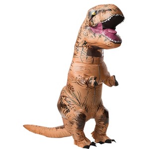 Jurassic World Adult Inflatable T-Rex Costume with Sound - 1 of 2