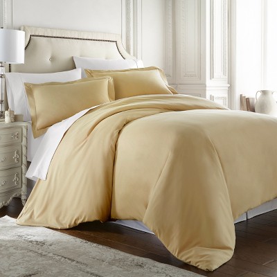 Hc Collection Hotel Luxury 3-piece Duvet Cover Set, Queen, Camel : Target