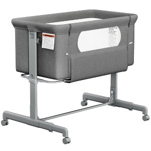 BabyBond 3-in-1 Baby Bassinet with Comfy Mattress, Wheels & 6 Height Adjustments - 1 of 4