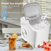 Portable Ice Maker,Countertop Model,Self-Cleaning,26.5lbs/24Hrs,6 Mins/9 Pcs Bullet Ice,Includes Ice Scoop and Basket - 4 of 4