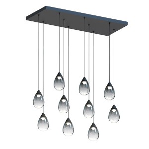 ET2 Lighting Dewdrop 10 - Light Island Pendant Light in  Black - 1 of 3