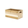 Cheung's Amabel Set of 2 Tri Color Wood Crate Set with Hyacinth Accents - 3 of 4