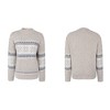 BLUEMING Womens Casual Snow Print Knitted Retro Pullover Sweaters Turtleneck Long Sleeve Crew Neck Jumper Tops - 2 of 4