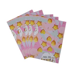 Unique Bargains Gift Wrap Paper Glossy Coated Paper 27.56x19.69inches 5 Pcs - 1 of 4