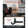 VEVOR Pintle Hook, 20000 lbs Towing Capacity, Pintle Hitch Receiver for 2-inch Hitch Hook Military Receiver, 15.6-inch Length, Black - 4 of 4