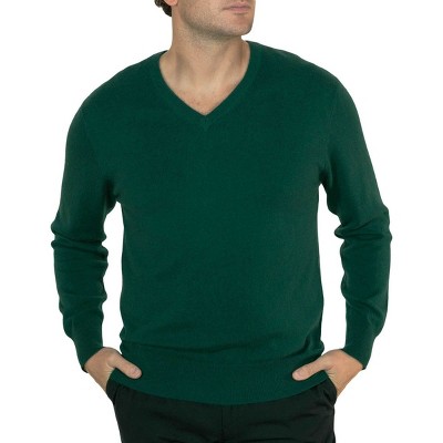 Lona Scott Men's Pure Cashmere V-Neck Jumper
