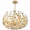 Crystorama Lighting Broche 6 - Light Chandelier in  Antique Gold - 3 of 4