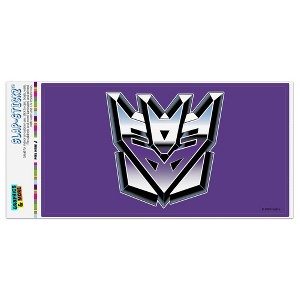 Transformers Decepticon Symbol Retro Automotive Bumper Sticker - 1 of 4
