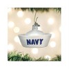 Old World Christmas Glass Blown Ornament for Christmas Tree, Navy Cap - 3 of 4
