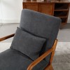 Modern Accent Chair, Solid Wood Padding Lounge Armchairs With One pillow for Living Room - 3 of 4