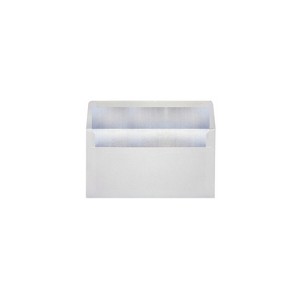 LUX 4 3/8" x 8 1/4" 60lbs. Photo Greeting Envelopes W/Peel & Press White/Silver Lining - 1 of 1
