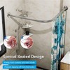 OUTSUPPLY 12 Pack Smooth Glide Shower Rod Hooks, Universal Fit, Rustproof Stainless Steel with Anti - Slip Design for Bathroom, Closet & Windows - 4 of 4