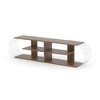 68" Engineered Wood Mid Century Modern TV Stand with 4 Open Shelves and Entertainment Centre for Living Room and Bedroom - 4 of 4