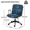 DYHOME Modern 360 Swivel Office Chair, Solid Wood Task Chair with Adjustable Height and Bent Wood - 3 of 4