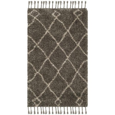 Moroccan Fringe Shag MFG241 Power Loomed Area Rug  - Safavieh