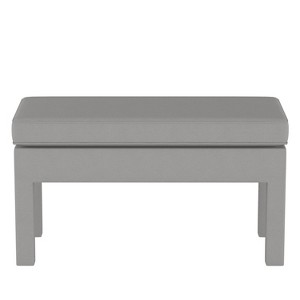 Upholstered Bench in Linen Gray - Threshold