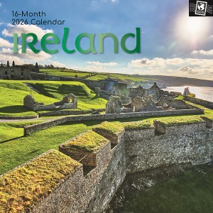 2026 Square Wall Calendar, Ireland, 16-Month Passport Collection Theme with 180 Reminder Stickers (12x12 In) - 1 of 4