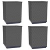 VidaXL Planters 4 pcs Black 11.8 in.x11.8 in.x14.6 in. Polypropylene - 2 of 4