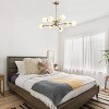 Ludomide 8-Light Globe Chandelier Gold Sputnik Chandeliers  Linear Mid Century Pendant Light Fixture for Dining Room - 4 of 4