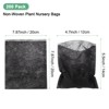 Unique Bargains Non-Woven Fabric Seeding Pots Plant Nursery Bags Black - 3 of 4