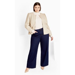 CITY CHIC | Women's Plus Size  Mysteria Jacket - latte - 18W - 1 of 4