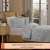 Color Sense 100% Cotton Percale Printed 3-Piece Duvet Cover Set - 4 of 4