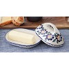 Blue Rose Polish Pottery M077 Manufaktura Butter Dish - 3 of 3