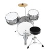 Ashthorpe 3-Piece Complete Junior Drum Set - Beginner Drum Kit with Drummer's Throne - 3 of 4
