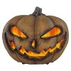 Tekky Toys 7 in Animated Flaming Burlap Pumpkin Decoration - Orange - 2 of 3