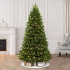 7.5ft Pre-lit Artificial Christmas Tree Full Geneva Fir - Puleo: Incandescent Lights, Hinged Branches, Indoor Use - 2 of 3