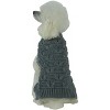 Pet Life (R) Butterfly Stitched Heavy Cable Knitted Fashion Turtle Neck Dog Sweater - 2 of 3