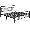 Yaheetech Metal Platform Bed Frame with Vintage Headboard and Footboard - 2 of 4