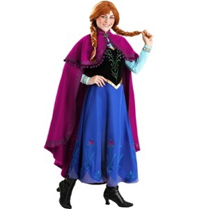 HalloweenCostumes.com Frozen Anna Adult Disney Costume | Long-Sleeve Top,  Skirt and Flowing Cape - 1 of 4