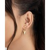 SHINE by Sterling Forever Gold Tone Spike Jacket Earrings - 2 of 4
