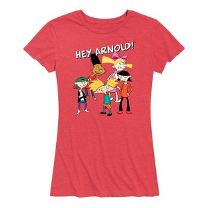 Women's - Hey Arnold! - Group Shot Short Sleeve Graphic T-Shirt - 1 of 4